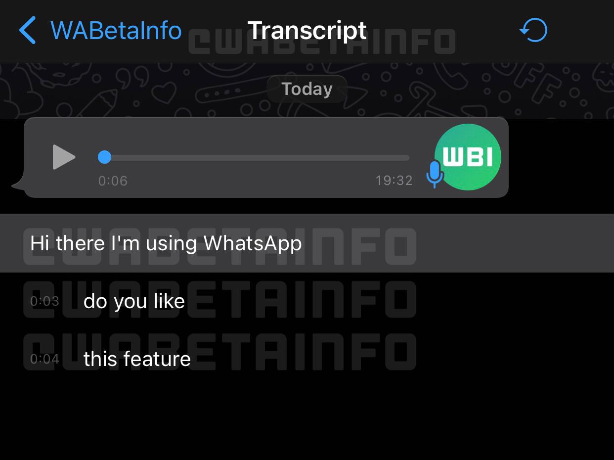 WhatsApp推出语音转换文字功能